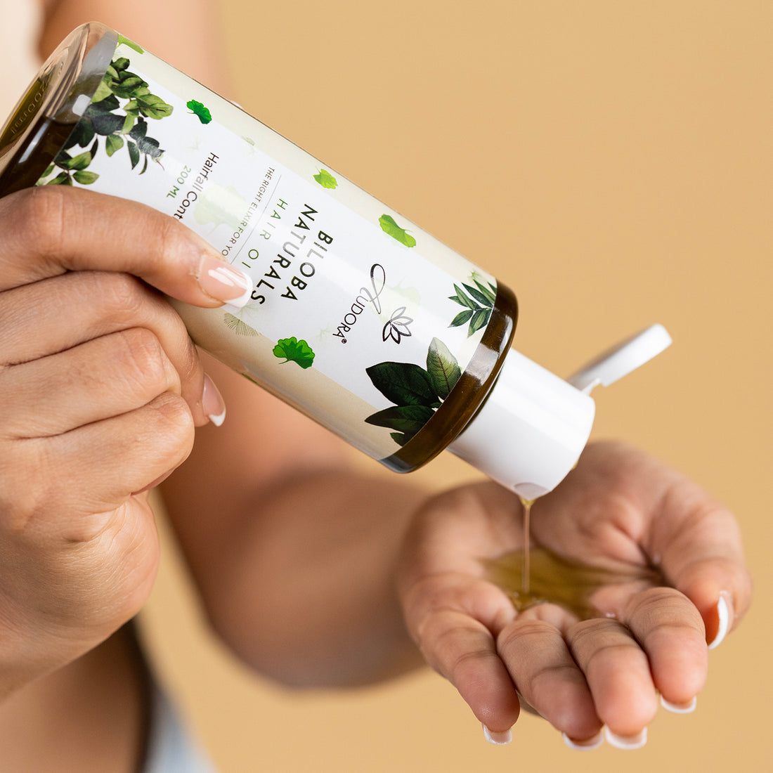 Biloba Naturals Hair Oil + 4-Tip Eyebrow Contouring Pen – Dark Brown