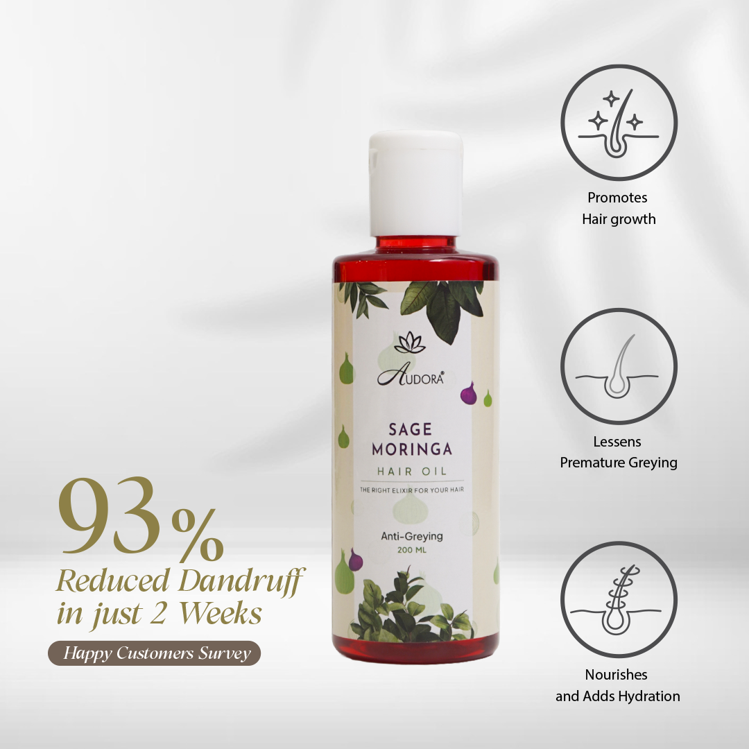Sage Moringa Grey/White Hair Reversal Oil (100ml)