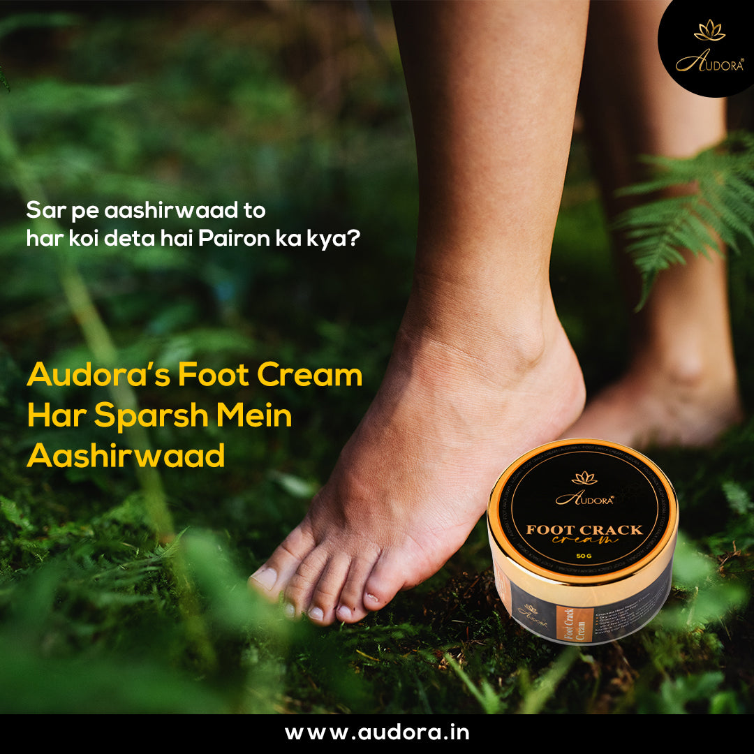 Audora's FootCrack Cream - The best organic foot cream for cracked heels